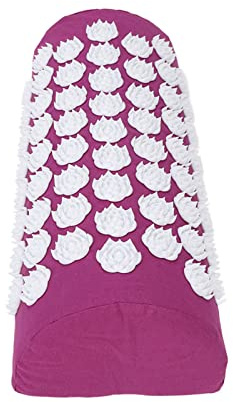 Coussin de Massage du Dos, Coussin Anti-douleur, Stimulateur de Fleurs, Acupuncture Ergonomique, Stimulation de la Pression, respirabilité Intérieure (Violet)