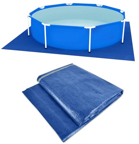 YIZHIXIANGQ Pool Bodenplane 310 x 310 cm, Pool Bodenschutzplane, Outdoor Pool Ground Cloth, Pool Ground Cloth, Geeignet für runde Schwimmbecken Schützen Sie den Boden Ihres Pools