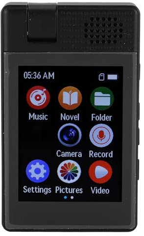 FILFEEL Digital MP4-spelare 5.3 med Röstinspelare Kamera 800mAh Batteri 2,5 Tums Skärm Inbyggd 32GB High Definition