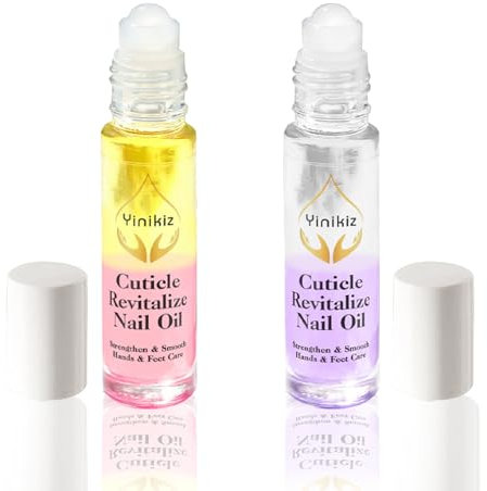 MKNZOME Nail Oil Cuticle, 2PCS Roll-On Nail Oil Treatment per Unghie Danneggiate, Penna Idratante e Nutriente per Cuticole, Set per la Cura Delle Cuticole per Riparare Unghie Screpolate e Secche