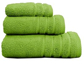 Sedalinne - Juego de Toallas de Baño Completo 500 Gr Liso - Toallas Baño Grandes y Pequeñas Rizo 100% Algodón - Pack (1 Tocador + 1 Lavabo+ 1 Ducha) - Alta Absorción - Toalla Algodon - Pistacho