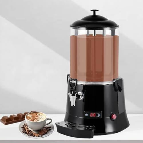 Chokladfontän, kommersiell varm chokladdispensermaskin, 5L/10L elektrisk chokladdrycksmaskin, justeringsmaskin för chokladhärdning, för uppvärmning av choklad, kaffe 5L