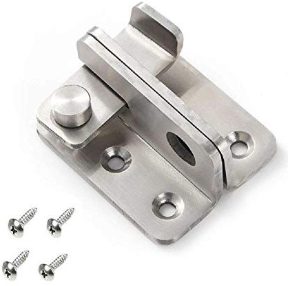 YUE QIN Türschloss Klein Türschloss Riegel,Haspe Vorhängeschloss Edelstahl mit Fester Schraube, (öffnet sich auf der rechten Seite)