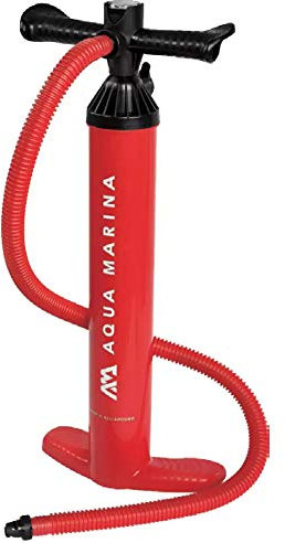 Aqua Marina , Handpumpe Doppelhub für SUPs & Kajaks, mit Manometer bis 20 psi Liquid Air V2 Stand Up Paddle Board Pumpe