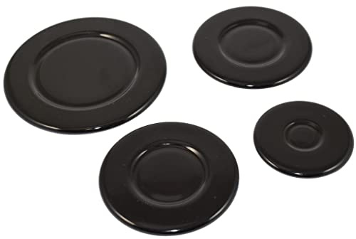 Ufixt Universal Gas Hob Burner Cap Set | 4 Piece Replacement Kit | Small Medium Large Sizes | compatible with Zanussi