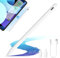 Stylus Stift für iPad (2018-2023) 9/8/7, Pro 11/12.9 Air 5/4/3, iPad mini 6/5, Stift mit USB C Schnellladung & Palm Rejection & Neigungssensitivität & Magnetische, Kompatibel mit