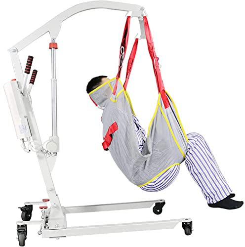Patient Hoist Lift Electric Machine | Full Body Mesh Sling | 400Lb Capacity | Multifunctional Transfer Device for Home Care