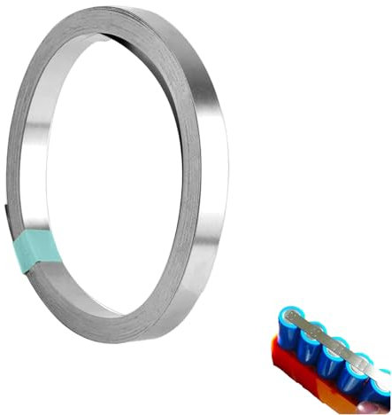 Ginddy Lithium Battery Nickel Strip,Nickel Plates Welding Accessories Battery Pack Welding Belt Metal Strip Battery Spot Welding Tape for Soldering Li Po Battery NiMh NiCd Battery and Spot Welding