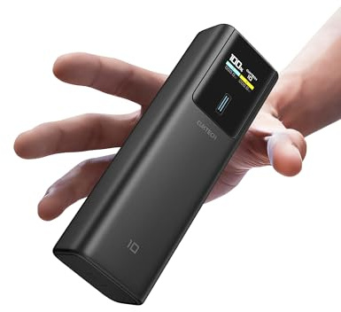 CUKTECH 10 Powerbank 10000mAh (4S1P), 100W Power Bank mit Digitales Display, Externer Handyakku Schnellladefunktion für iPhone 15/14/13 Series, Samsung Galaxy S23, iPad Air/Pro, Xiaomi, MacBook, Dell