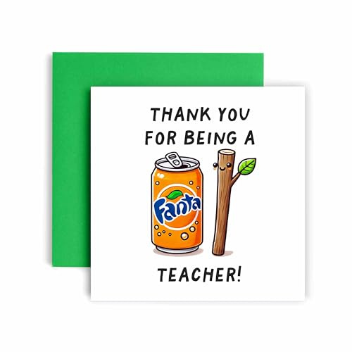 Huxters Funny Fantastick Teacher Card Fantastic Thank you Cards for Teaching Assistants Card for Thanks - 14.8cm (Fantastick Teacher)