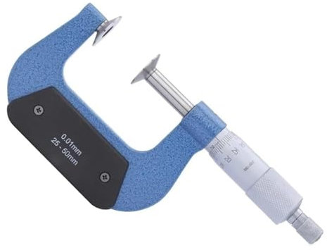 Micrometer, Micrometer 0-25mm 25-50mm Accuracy 0.01mm Disc Micrometer Outside Caliper Gauge Measuring Tools,Measuring Caliber Tool(25-50mm)