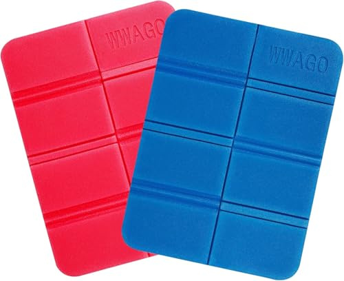 Coussin de Siège Pliable d'Extérieur Tapis de Camping Mousse Imperméable à l'eau pour en Plein air Camping Pique-Nique Alpinisme 2PCS