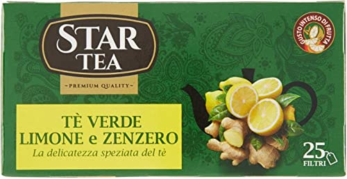 3x Star The Limone tè tea green box Tee 25 beutel 42,5g Ingwer und Zitronentee