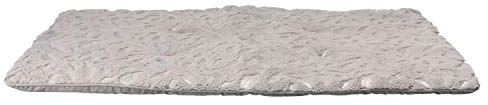 TRIXIE 37153 Liegematte Feder, 100 × 70 cm, grau/Silber