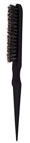 Spazzola per Creper Capelli, Spazzola per Capelli per Chignon, Pettine per Capelli per Acconciatura, Spazzola per Capelli Professionale per Salone di Parrucchiere Strumenti Barbiere (nero)