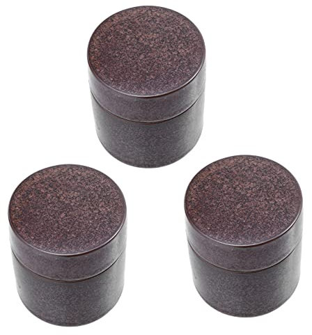 UPKOCH 3pcs Japanese Wake up Tea Pot Sugar Tin Canister Tea Storage Jar Ceramic Cookie Tins Ceramic Food Storage Jar Terrarium Antique-Style Tea Canister Ceramics Storage Box Metal Travel