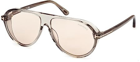 Tom Ford Sonnenbrillen MARCUS FT 1023 TRANSPARENT LIGHT SHINY GREEN/BROWN 60/13/140 Herrenbrillen
