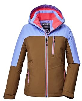 killtec Mädchen Funktionsjacke/Outdoorjacke mit Kapuze KOW 353 GRLS JCKT, braun, 128, 42146-000