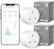 SONOFF WiFi Smart Plug Socket Mini Smart Socket with Energy Power Monitoring Remote Control Smart Schedule Functions, Works with Alexa/Google Home and IFTTT, 2.4 GHz No Hub Required, 2PCS S60TPG
