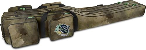 normani Angeltasche Rutentasche mit 3 Rutenkammern für 6 Ruten 1,25 m RodBox Triple Farbe TAC