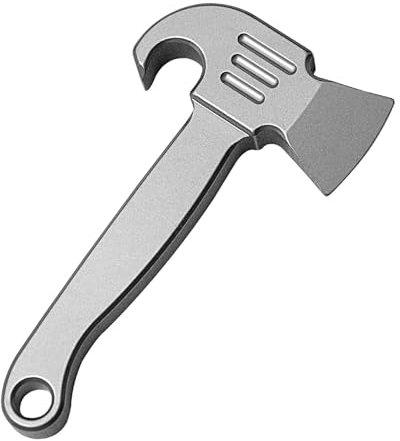 Titan EDC Pry Bar, décapsuleur, outil multifonction en titane, fer de biche EDC, mini porte-clés EDC Barre de biche multifonction EDC Mini outil multifonction pour camping en plein air