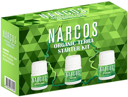 Narcos Terra Organic Kit de démarrage d'engrais Taille XS 3 x 50 ml