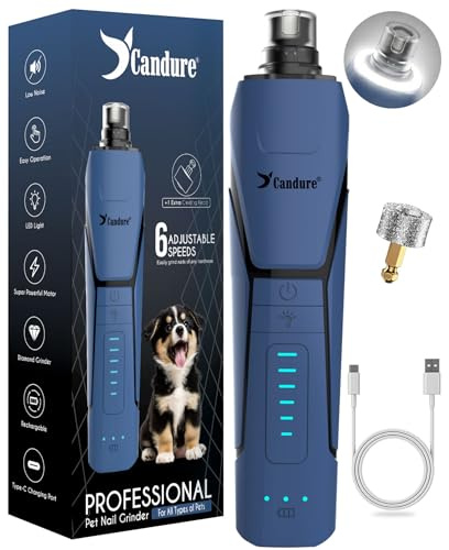 Candure Coupe Ongles Chien Pour Coupe Griffes Chien Et Coupe Ongle Chat- Acier Inoxydable Chien Toilettage Coupe Ongles Pour Animaux De Compagnie (Marine Bleu, Animaux de toutes tailles)