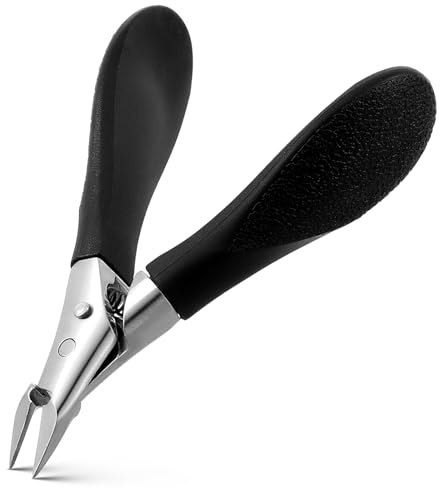 Professional Cuticle Cutter Trimmer Stainless Steel Cuticle Nippers With Silicon Handle For Salon-Quality Nail Care Precision Cutter Remover And Nail Nippers For Manicure And Pedicure