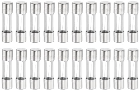 QUARKZMAN 20 st säkringar 3,15 A 250 volt glas snabb säkring F3.15AL250V 5 x 20 mm snabbverkande säkringar för julbelysning elektriska system mikrovågsugn TV-fläktar ugn
