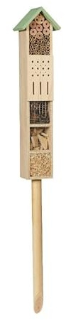 Bug & Bee Tower, FSC1 118 x 15 x 11cm for bees & a safe refuge for all sorts of beneficial bugs and insects