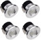 Yeehome Lot de 4 mini spots LED 3 W encastrables pour plâtre, avec transformateur séparé, éclairage pour vitrine, intérieur de meuble