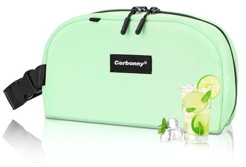 Cerbonny Freezable Snack Bag, Small Lunch Bag with Ice Packs | Insulated, perfect for office, school & travel. Great for yogurt, fruit snacks and drinks. Suitable for adults/kids