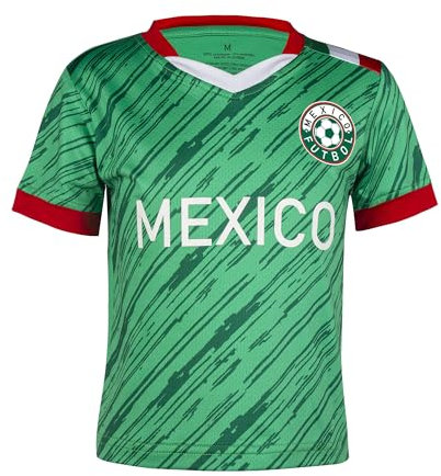Cnins Maglie da calcio per ragazzi e adulti, taglie XS-3XL, divise da allenamento per appassionati di sport, Messico, XXL/3XL
