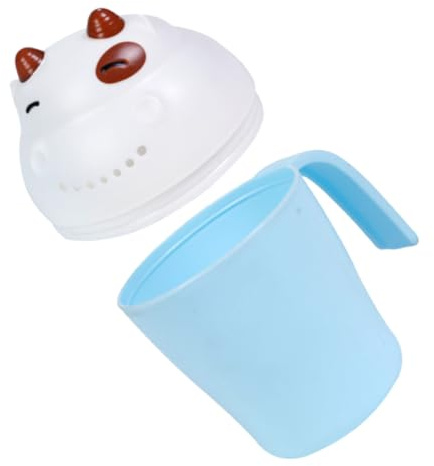HIAKDOFT Badespülbecher für Neugeborene Ergonomisch Designed zum Abnehmen und Reinigen mit Duschfunktion für Babybäder Einfaches Ausgießen Cartoon-design für Mehr Spaß Beim Baden