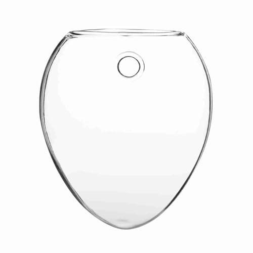 Riuulity Jarrón de Cristal Colgante, Maceta Montada en la Pared para Decoración del Hogar con Vidrio Resistente a Roturas, Recipiente Hidropónico Transparente para Oficina (Forma de ratón)