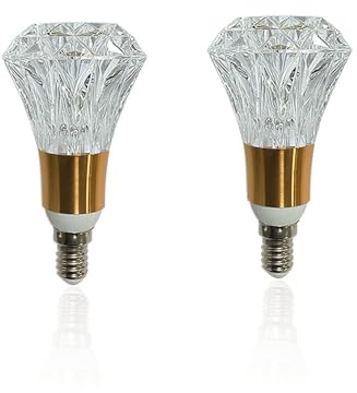 2 pièces Ampoules LED E14 5W 3000K Blanc chaud, Ampoules décoratives(B009)