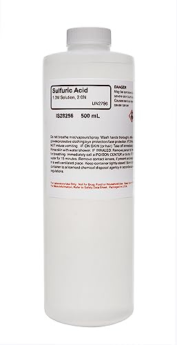 ALDON Innovating Science Sulfuric Acid Solution 2.0N, 1.0M (5.23%), 500mL (16.9 oz) - The Curated Chemical Collection