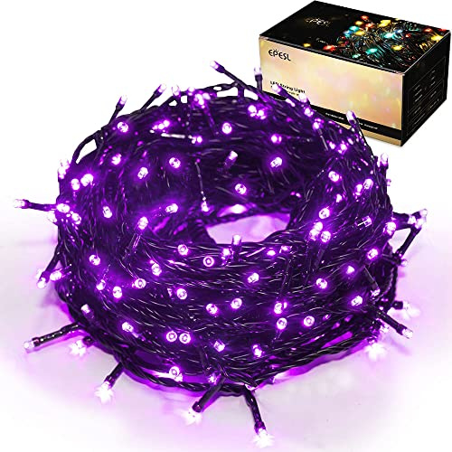 Christmas String Lights Purple - 25m/82ft 220 LEDs 8 Modes Memory Function End-to-End Extendable Plug in Waterproof Inside/Outside Fairy Tree Lights for Patio Home Indoor Outdoor Halloween Decorations