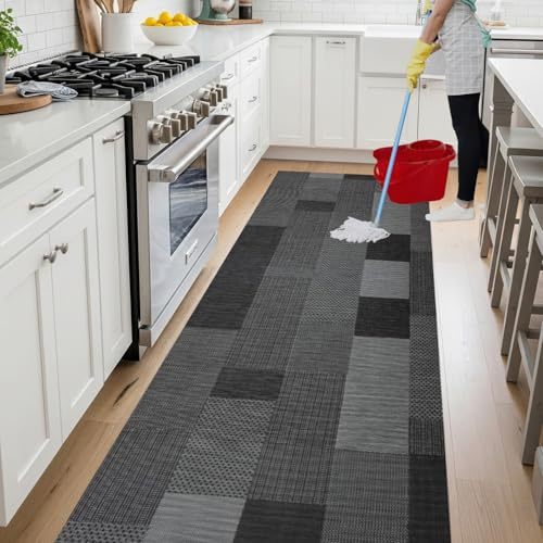 parpyon Tappeto cucina Antiscivolo LUCY Passatoia cucina Lavabile aderisce perfettamente a terra non piega si pulisce con straccio - tappeti casa moderno (50X240, 50)