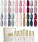 ROSALIND UV Nagellack Set, 20 Farben Weiß Silber Rosa Grün Blau Rot Gel Nagellack, Soak-Off UV Gel Nail Polish Gelnägel für Nail Art Maniküre