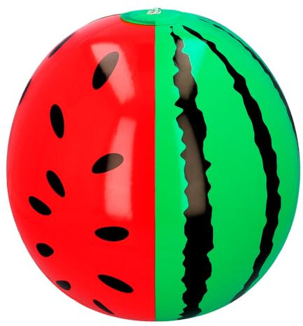 Boland 52078 - Aufblasbare Wassermelone, 35 cm, Wasserspielzeug, Dekoration, Party Deko für Pool, Sommerfest und Mottoparty