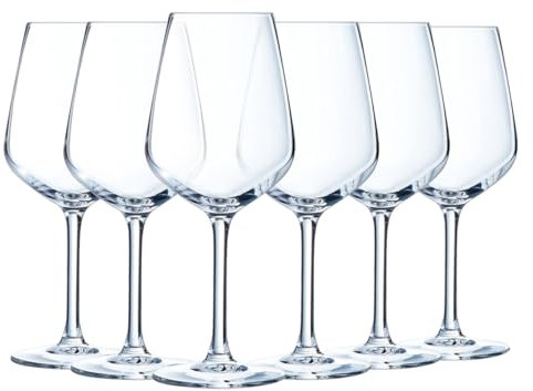 Luminarc - Collezione Vinetis - 6 calici da 50 cl - Design moderno ed elegante - Made in France - Confezione rinforzata