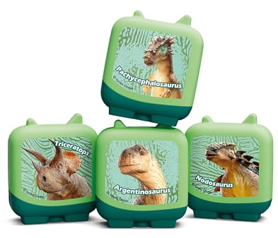 Tonies Gentle Giant Dinosaurs Clever Set - 4 Pack Audiobook Set for Kids (Nodosaurus, Argentinosaurus, Triceratops, Pachycephalosaurus) Ages 5+