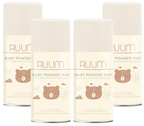 RUUM Lufterfrischer Nachfüller Baby Powder Mist 250ml (4er Pack)