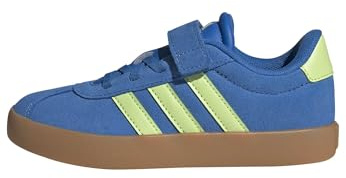 adidas Unisex Kinder VL Court 3.0 Hook and Loop Shoes Kids, Bright royal/Pulse lime/GUM10, 29 EU