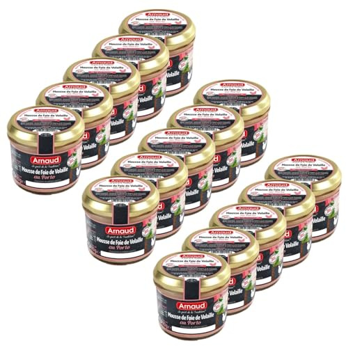 Lot 15x Mousse de foie de volaille au Porto - Bocal 90g