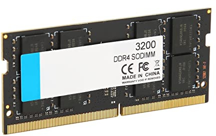 Naroote DDR4 3200MHz Professional RAM Module for Laptop, 260pin Data Interface, 64Bits, Improved Responsiveness for Notebook Computer Users (32GB)