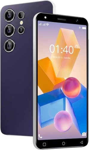 LilCost Cheap 4G Smartphone,2GB RAM+16GB ROM/up to 128GB, 5.0 inch HD Display, Dual SIM Dual Camera,Android 10.0 OS,Wifi,Bluetooth,FM,GPS Mobile Phone (S25Ultra-Dark Purple)