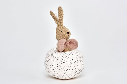 Käthe Kruse HOLLY Hase Rassel + Ball I Rasselball für Kinder ab 0 Jahre I Motorikspielzeug zur Förderung der Handmuskulatur