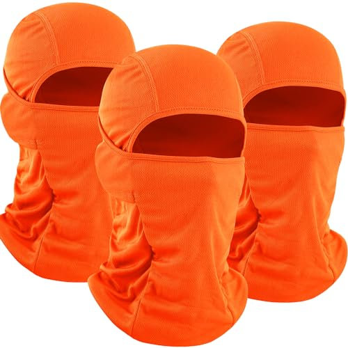 WTACTFUL 3 stycken balaclavas skidmask motorcykelmask cykel ansiktsmask för män kvinnor vinter sommar fluorescerande orange